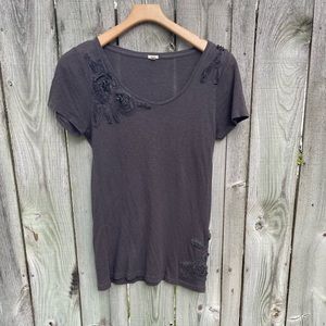 J Crew Embroidered T-shirt